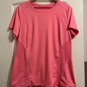 Vibrant Pink Short Sleeve Activewear Top